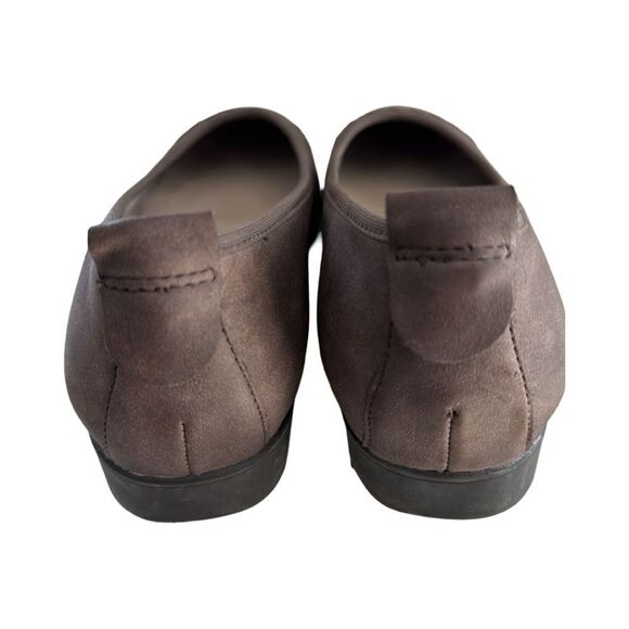 JENNY RELAX INSOLE TAUPE SUEDE WITH SNAKESKIN TOE - Picture 3 of 7